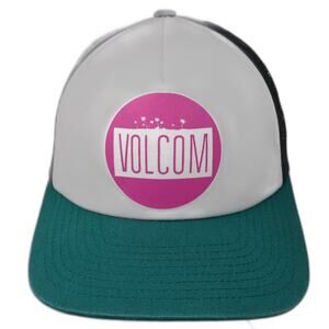 Volcom Snapback Trucker Hat Multicolor One Size Adjustable Mesh Back Outdoor